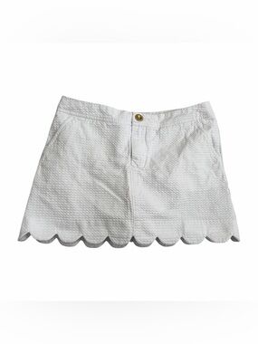 Lilly Pulitzer Textured Scallop Hem Mini Skort